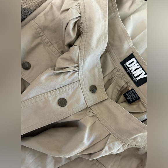 Vintage Y2K DKNY Maxi Length Button Snap Front Circle Skirt Size 14 Retro Summer - Picture 12 of 16